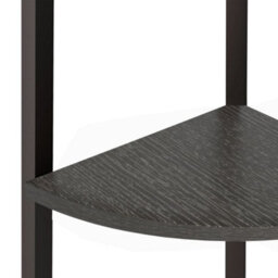 Vidaxl 5-Tier Corner Shelf Black 45.5X31.5X180 Cm - thumbnail 6
