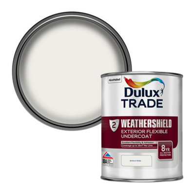 Dulux Trade Weathershield Brilliant White Metal & Wood Undercoat, 1L - image 1