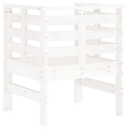 Berkfield Garden Chairs 2 Pcs White 61.5X53X71 Cm Solid Wood Pine - thumbnail 7