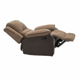 Eco Living Estora Manual Latch Recliner Armchair Brown - thumbnail 4