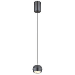 Luminosa Lighting Luminosa Marthy Slim Pendant Ceiling Light Grey Matt Led 3000K
