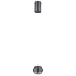 Luminosa Lighting Luminosa Marthy Slim Pendant Ceiling Light Grey Matt Led 3000K - thumbnail 2