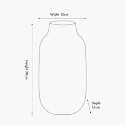 Pacific Lifestyle Amalia Natural And White Stoneware Textured Vase - thumbnail 6