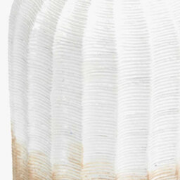 Pacific Lifestyle Amalia Natural And White Stoneware Textured Vase - thumbnail 5