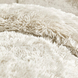 Catherine Lansfield Bedding Cuddly Deep Pile Duvet Cover Set With Pillowcase Cream - thumbnail 3