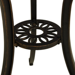 Vidaxl Garden Table Bronze 62X62X65 Cm Cast Aluminium - thumbnail 5