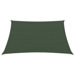 Berkfield Sunshade Sail 160 G/m2 Dark Green 2.5X2.5 M Hdpe - thumbnail 2