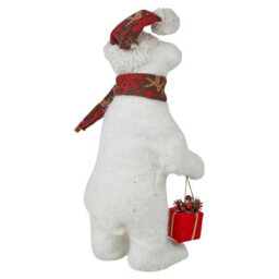Urbn-Living Urbnliving 38Cm Large Festive Christmas Standing Bear Plush Decoration Ornament Xmas Decor -  White - thumbnail 7