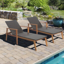 Costway Patio Chaise Lounge Chair Outdoor Rattan Recliner W/ 4-Level Adjustable Backrest - thumbnail 5