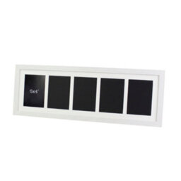 "Photoframesandmore White Multi Aperture Frame. Five 6X4"" Photos. Wooden Picture Frame" - thumbnail 1