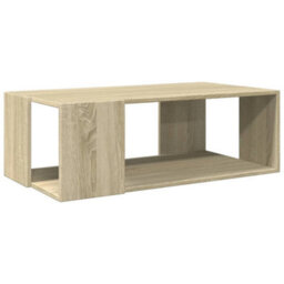 Berkfield Coffee Table Sonoma Oak 89.5X48X30 Cm Engineered Wood - thumbnail 6