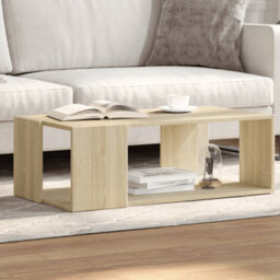 Berkfield Coffee Table Sonoma Oak 89.5X48X30 Cm Engineered Wood - thumbnail 1