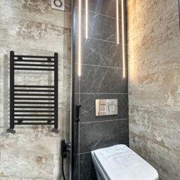 ARKO BATHROOM Arko Towel Radiator, Heated Towel Rails,wall Mounted Ladder Radiators 500X800mm ,black - thumbnail 6