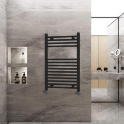 ARKO BATHROOM Arko Towel Radiator, Heated Towel Rails,wall Mounted Ladder Radiators 500X800mm ,black - thumbnail 4