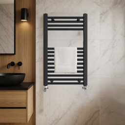ARKO BATHROOM Arko Towel Radiator, Heated Towel Rails,wall Mounted Ladder Radiators 500X800mm ,black - thumbnail 8
