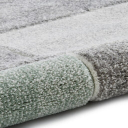 Handmade Geometric Grey/green Rug-120Cm X 170Cm - thumbnail 6