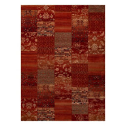 RugsX Wool Carpet Kashqai 4327 300 Patchwork Claret   160X240 Cm - thumbnail 2