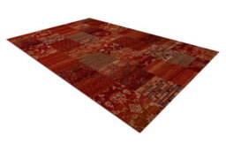 RugsX Wool Carpet Kashqai 4327 300 Patchwork Claret   160X240 Cm - thumbnail 3