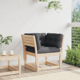 Walplus Garden Sofa Armrest With Cushions Solid Wood Pine - thumbnail 3
