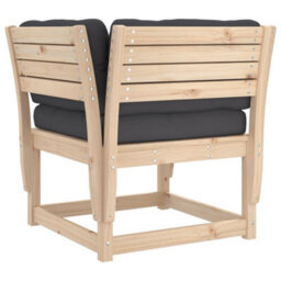 Walplus Garden Sofa Armrest With Cushions Solid Wood Pine - thumbnail 7