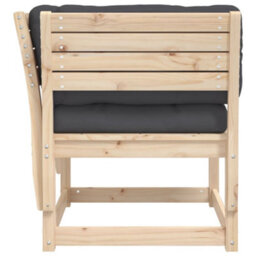 Walplus Garden Sofa Armrest With Cushions Solid Wood Pine - thumbnail 6