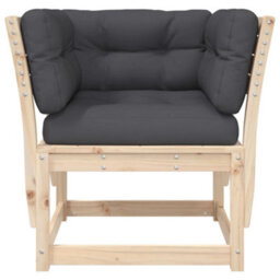 Walplus Garden Sofa Armrest With Cushions Solid Wood Pine - thumbnail 5