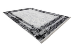 RugsX Modern Carpet Tuls Structural, Fringe 51235 Vintage, Frame Anthracite 80X150 Cm - thumbnail 3