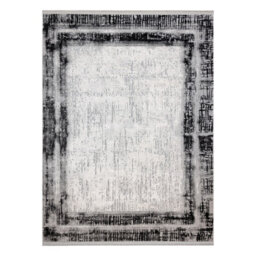 RugsX Modern Carpet Tuls Structural, Fringe 51235 Vintage, Frame Anthracite 80X150 Cm - thumbnail 2