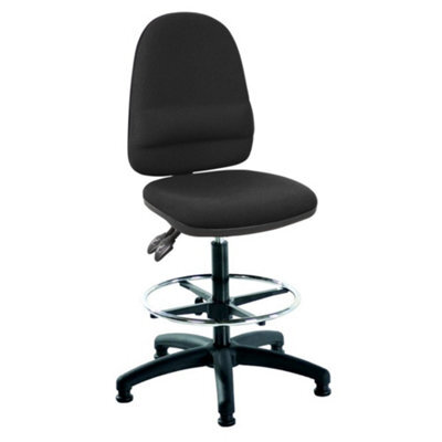 Mist 2 Draughtsman Chair - Black Fabric - image 1