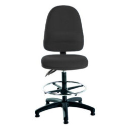 Mist 2 Draughtsman Chair - Black Fabric - thumbnail 2