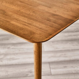 Furniturebox Lynton Walnut Effect Wood Dining Table With 4 Cream Beaumont Chairs - thumbnail 7