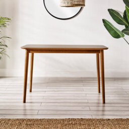 Furniturebox Lynton Walnut Effect Wood Dining Table With 4 Cream Beaumont Chairs - thumbnail 5