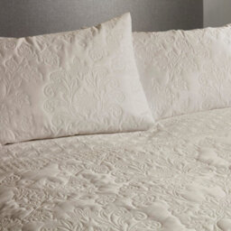 Serene Avery Stripe Pinsonic Soft Touch Natural Duvet Cover Set - thumbnail 5