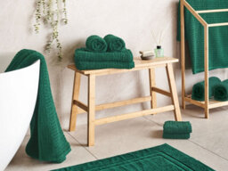 Beliani Set Of 11 Towels Atai Cotton Green - thumbnail 2