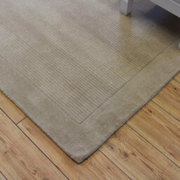 Beige Handmade Modern Plain Wool Easy To Clean Handmade Rug For Bedroom Dining Room Living Room -68 X 240Cm (Runner) - thumbnail 4