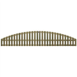 Premier Garden Supplies Florence Vertical Slatted (Pack Of 4) Width: 6Ft X Height: 0.5Ft Arched Fence Panel/topper/trellis - thumbnail 5