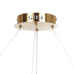 Wyld And Coco Glitzlux Gold Iron Chandelier Pendant Lamp With Adjustable Cord And Led 79Cm. - thumbnail 6