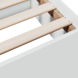 Berkfield Bed Frame With Drawers Without Mattress White 75X190 Cm Small Single - thumbnail 9