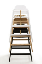 Safetots Two Pack Of Simply Stackable Wooden High Chairs, Black, Highchairs For Baby And Toddler, Stylish And Practical - thumbnail 9
