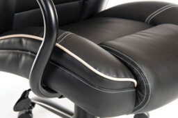 Teknik Goliath Duo Heavy Duty Executive Chair Black Bonded Leather Rated Up To 27 Stone - thumbnail 5