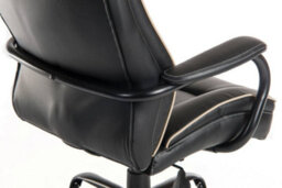 Teknik Goliath Duo Heavy Duty Executive Chair Black Bonded Leather Rated Up To 27 Stone - thumbnail 4