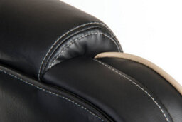 Teknik Goliath Duo Heavy Duty Executive Chair Black Bonded Leather Rated Up To 27 Stone - thumbnail 3