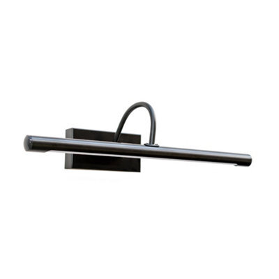 Valuelights Alana Matte Black Ip44 Bathroom Living Room Integrated Led Picture Wall Light - image 1
