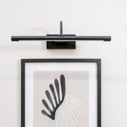Valuelights Alana Matte Black Ip44 Bathroom Living Room Integrated Led Picture Wall Light - thumbnail 2