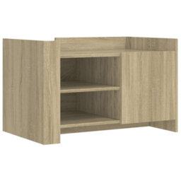 Berkfield Coffee Table Sonoma Oak 80X50X50 Cm Engineered Wood - thumbnail 2