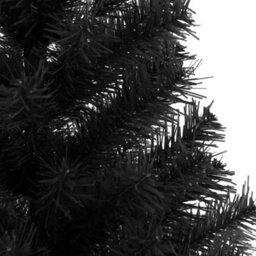 Vidaxl Christmas Tree With 150 Leds With Stand Black 150 Cm Pvc - thumbnail 9