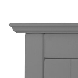 Teamson Home Wall Mounted Bathroom Cabinet With 2 Textured Glass Doors, Bathroom Storage, Grey - thumbnail 6
