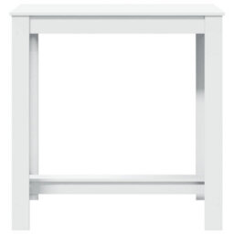 Berkfield Bar Table White 102X50X103.5 Cm Engineered Wood - thumbnail 4