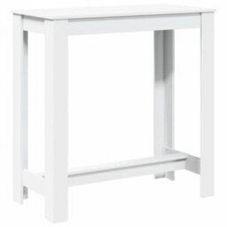 Berkfield Bar Table White 102X50X103.5 Cm Engineered Wood - thumbnail 6