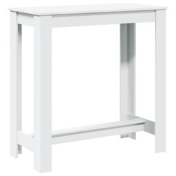 Berkfield Bar Table White 102X50X103.5 Cm Engineered Wood - thumbnail 2